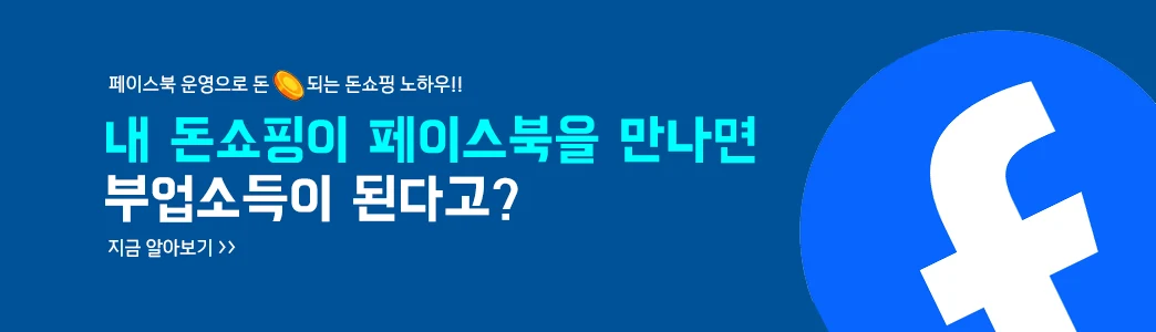 페이스북으로 돈되는 돈 쇼핑몰