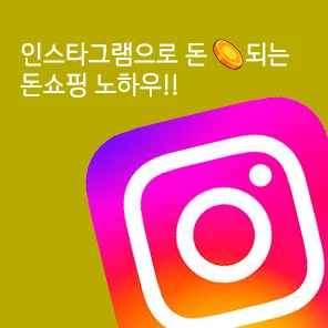 인스타그램으로 돈되는 돈쇼핑 노하우