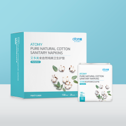 Atomy Pure Natural Cotton Sanitary Napkins_Pantyliner 180mm